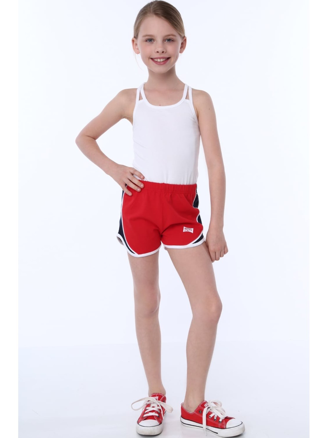 Girls\' red shorts NDZ8644 - Online store - Boutique